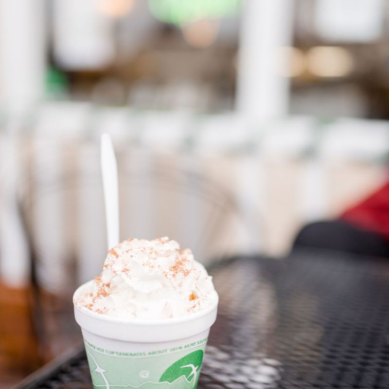 a close up of a coffee cup